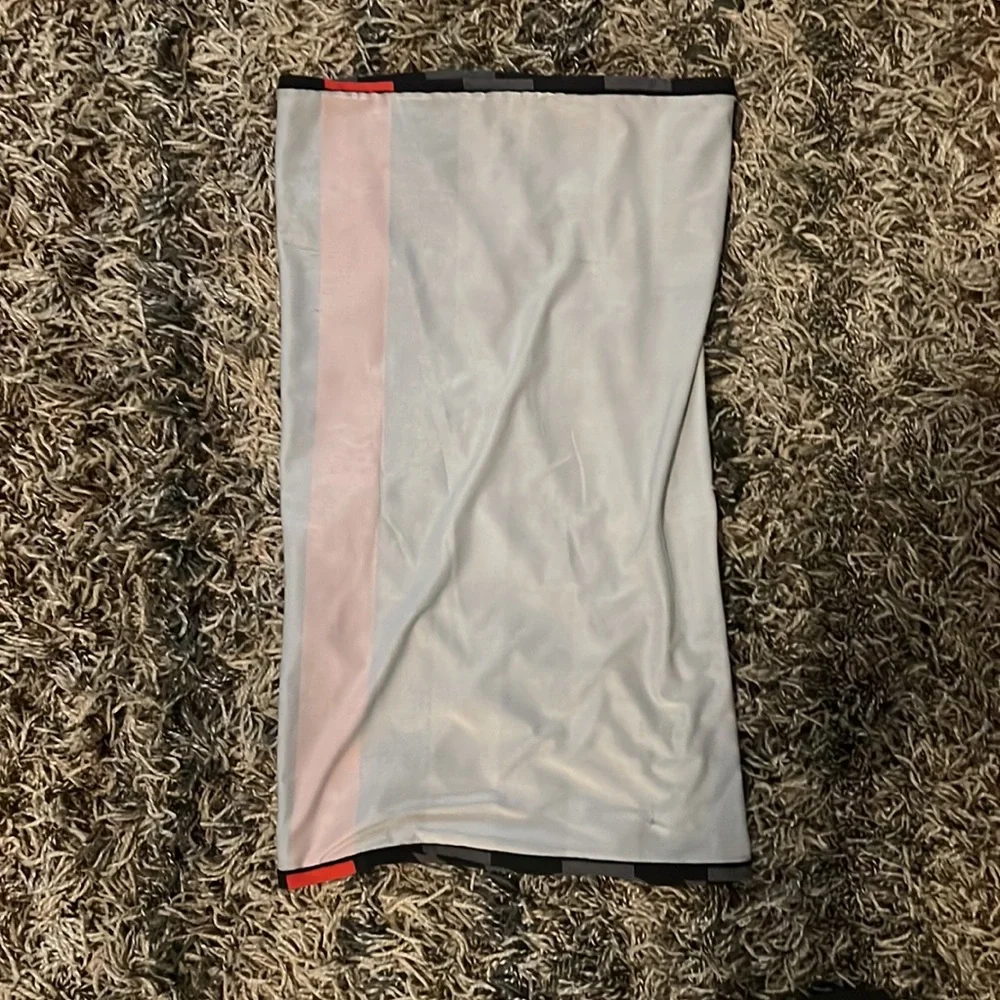 Face Mask Neck Gaiter: Fire Department Red Stripe